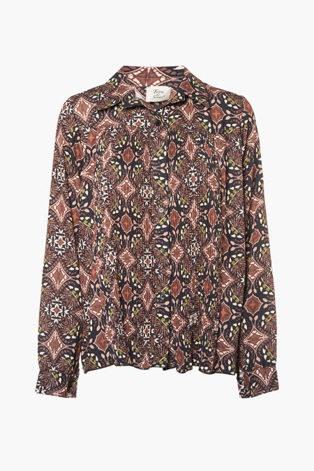 Chemise &agrave; manches longues - multico