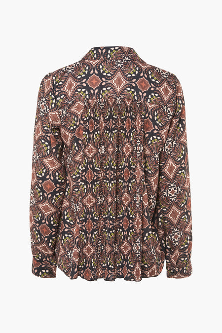 Chemise &agrave; manches longues - multico