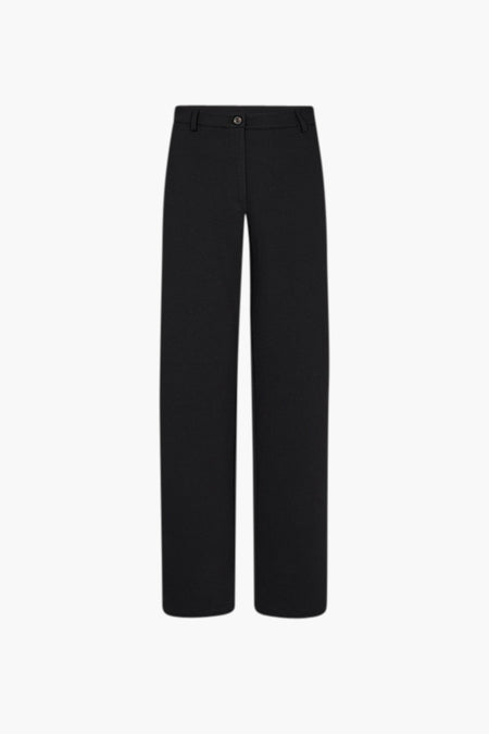 Effaatzwarte broek van FREEQUENT, met een discrete paspelzak.