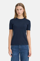 Pull col O - bleu