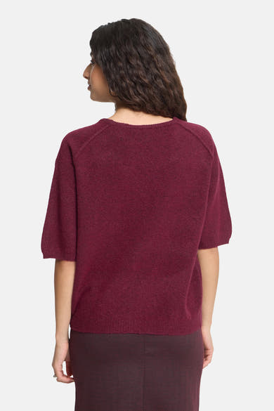 Trui met ronde hals rood - ICHI