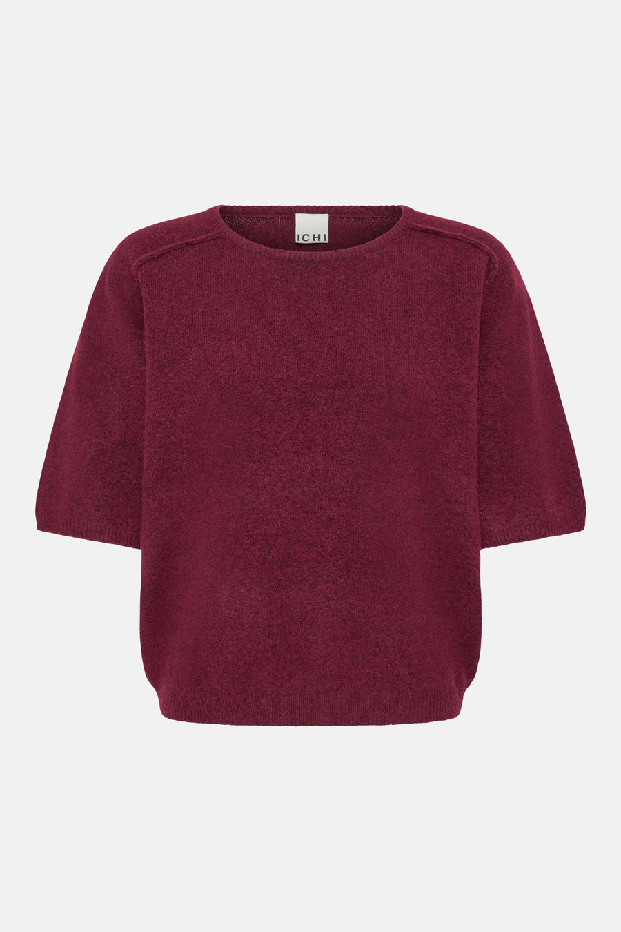 Trui met ronde hals rood - ICHI