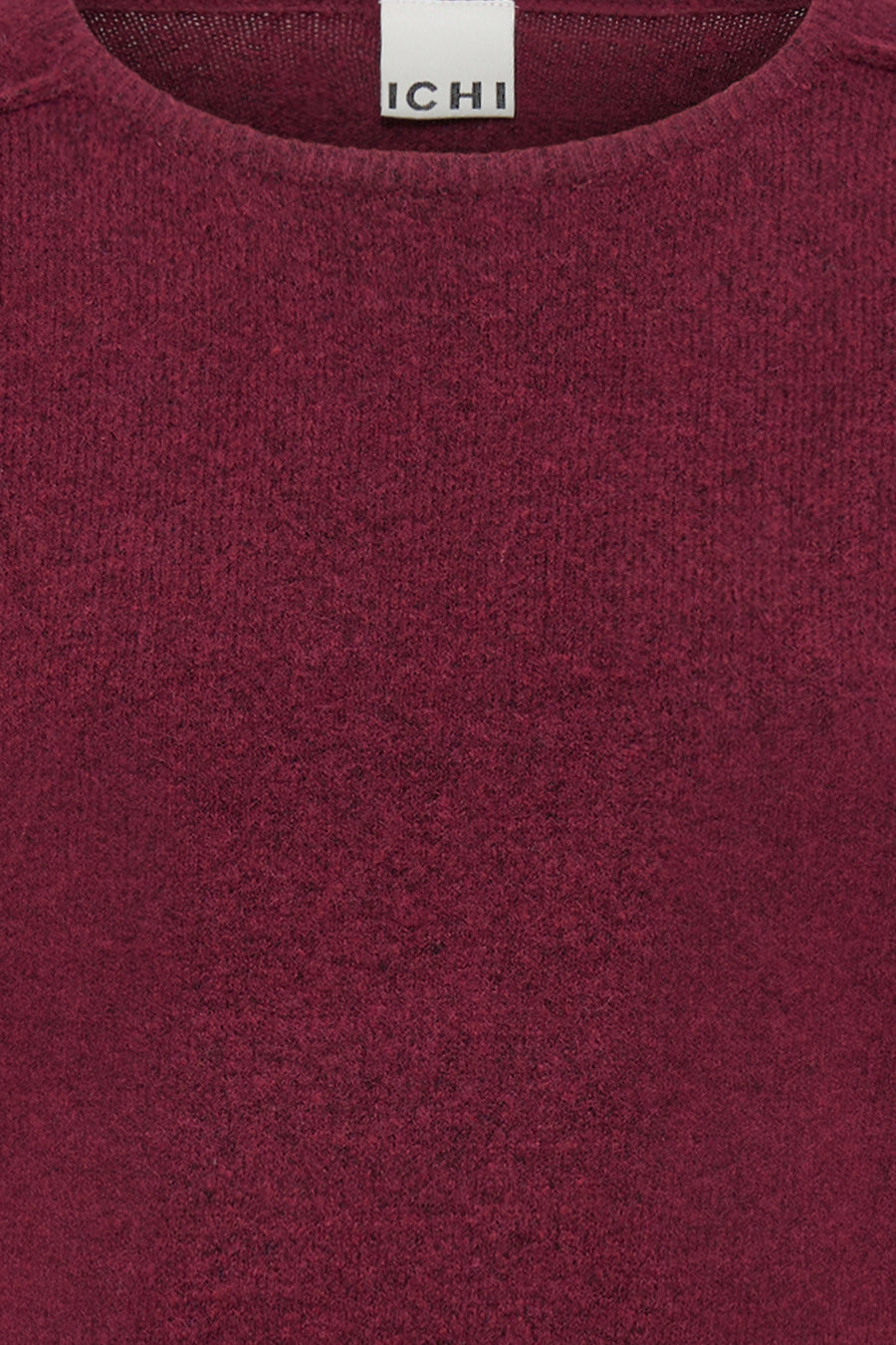 Trui met ronde hals rood - ICHI