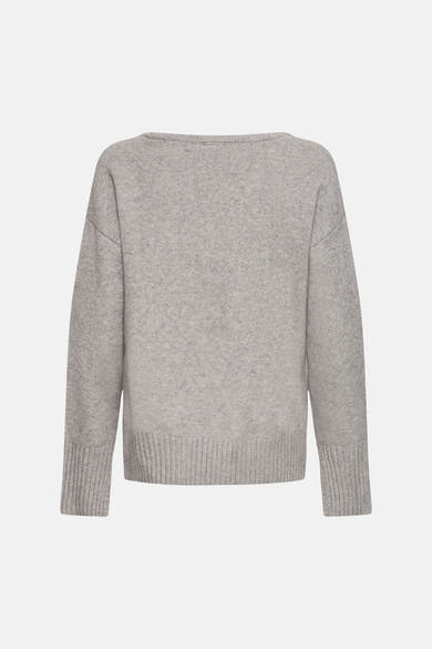 Pull col V - gris