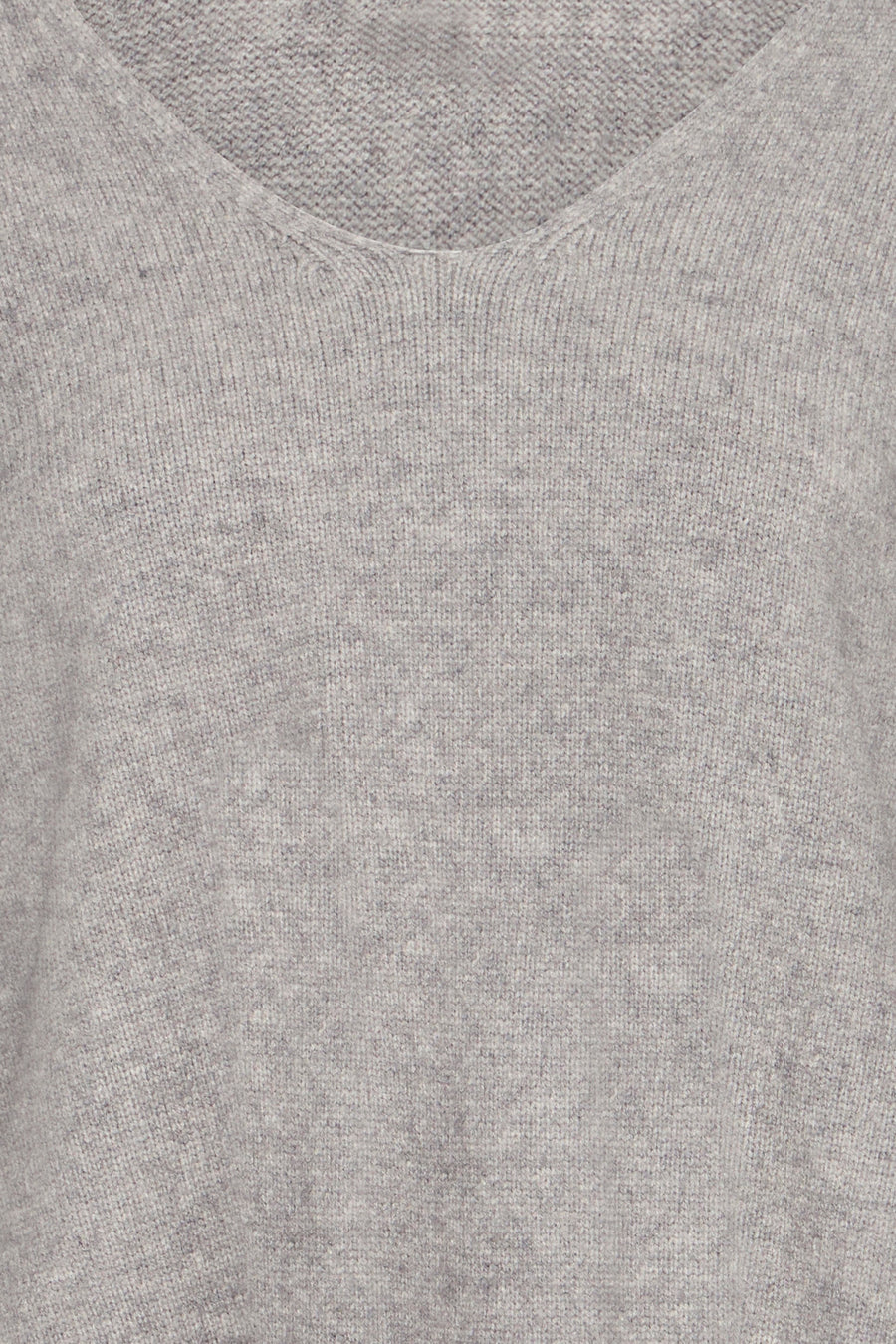 Pull col V - gris