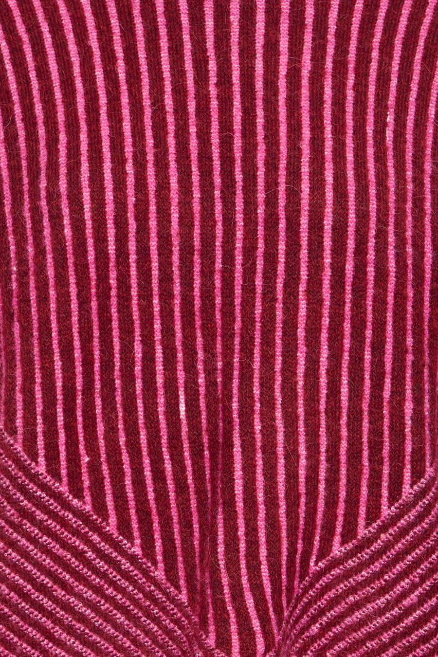 Pull O-hals - RHODODENDRON PINK STRIPE