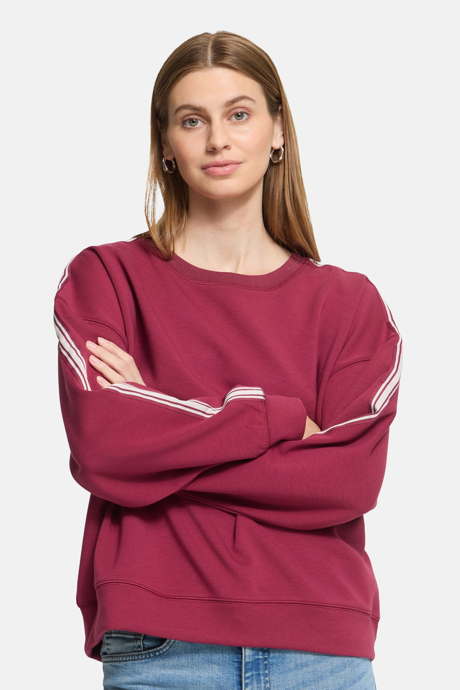 Sweat col rond rouge - ICHI