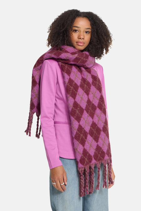 Wintersjaal multicolor - ICHI