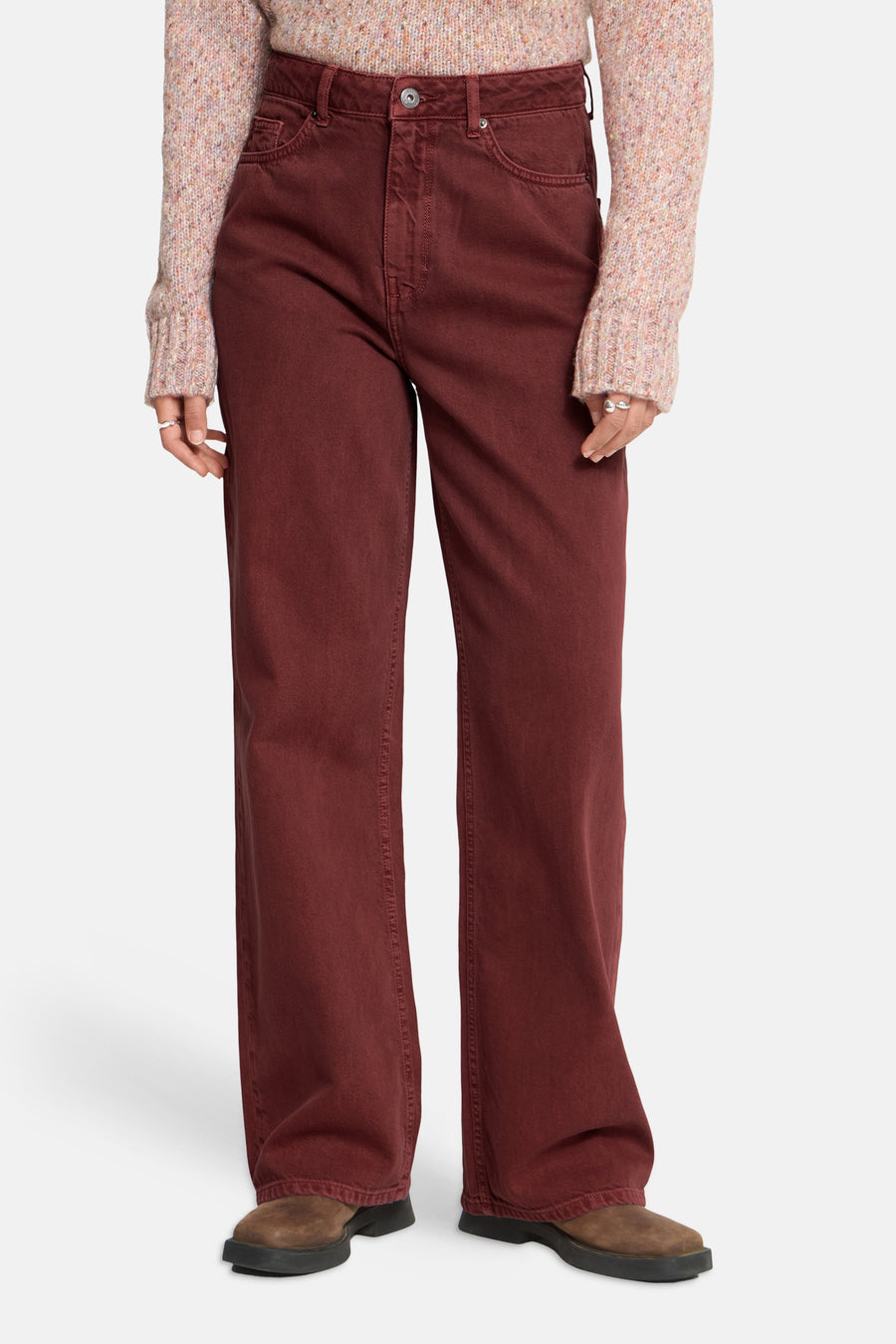 Dames sb seizoensbroek 5pocket brun - ICHI