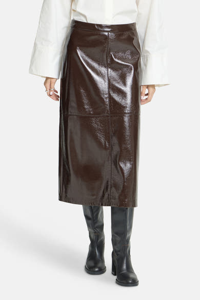 Dames tops rok casual brun - ICHI