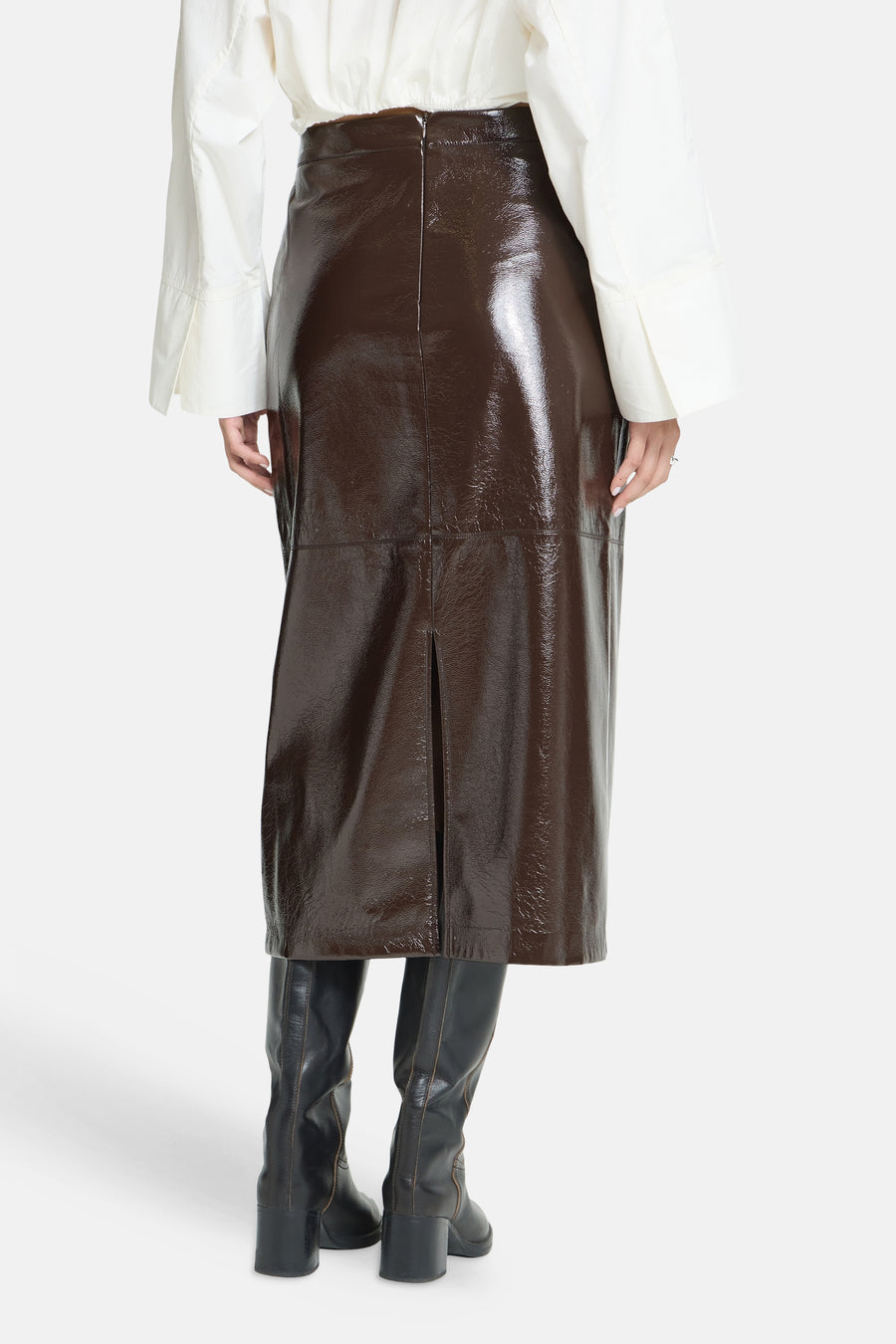 Dames tops rok casual brun - ICHI