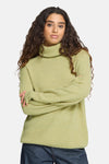 Pull à col roulant - vert