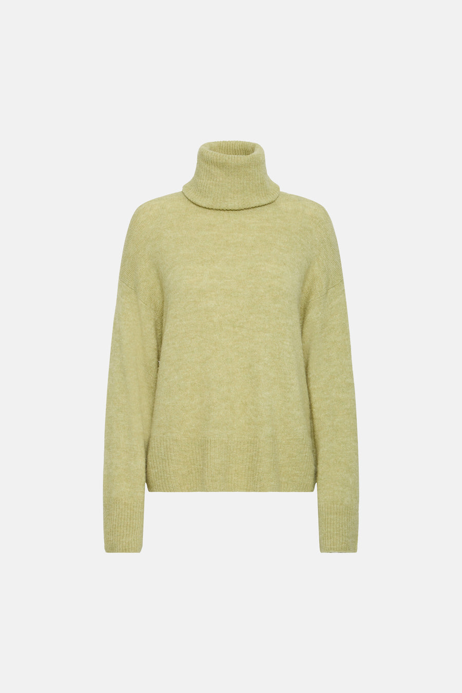 Pull à col roulant - vert