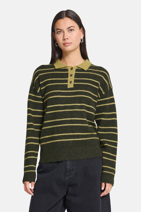 Pull col V - multicolore