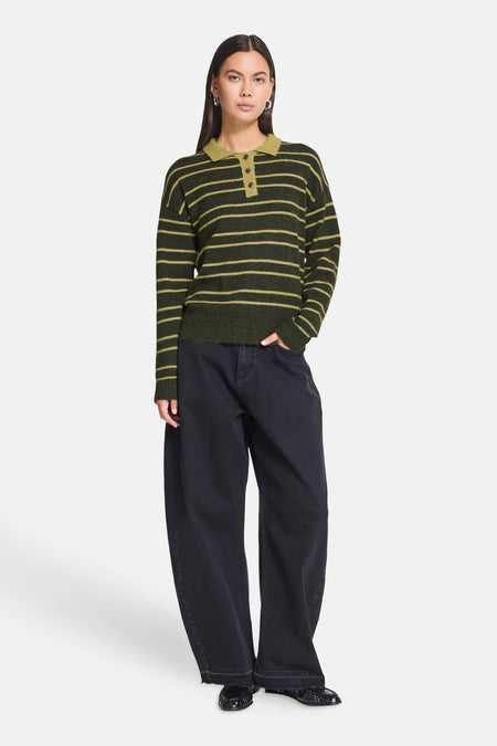 Pull col V - multicolore