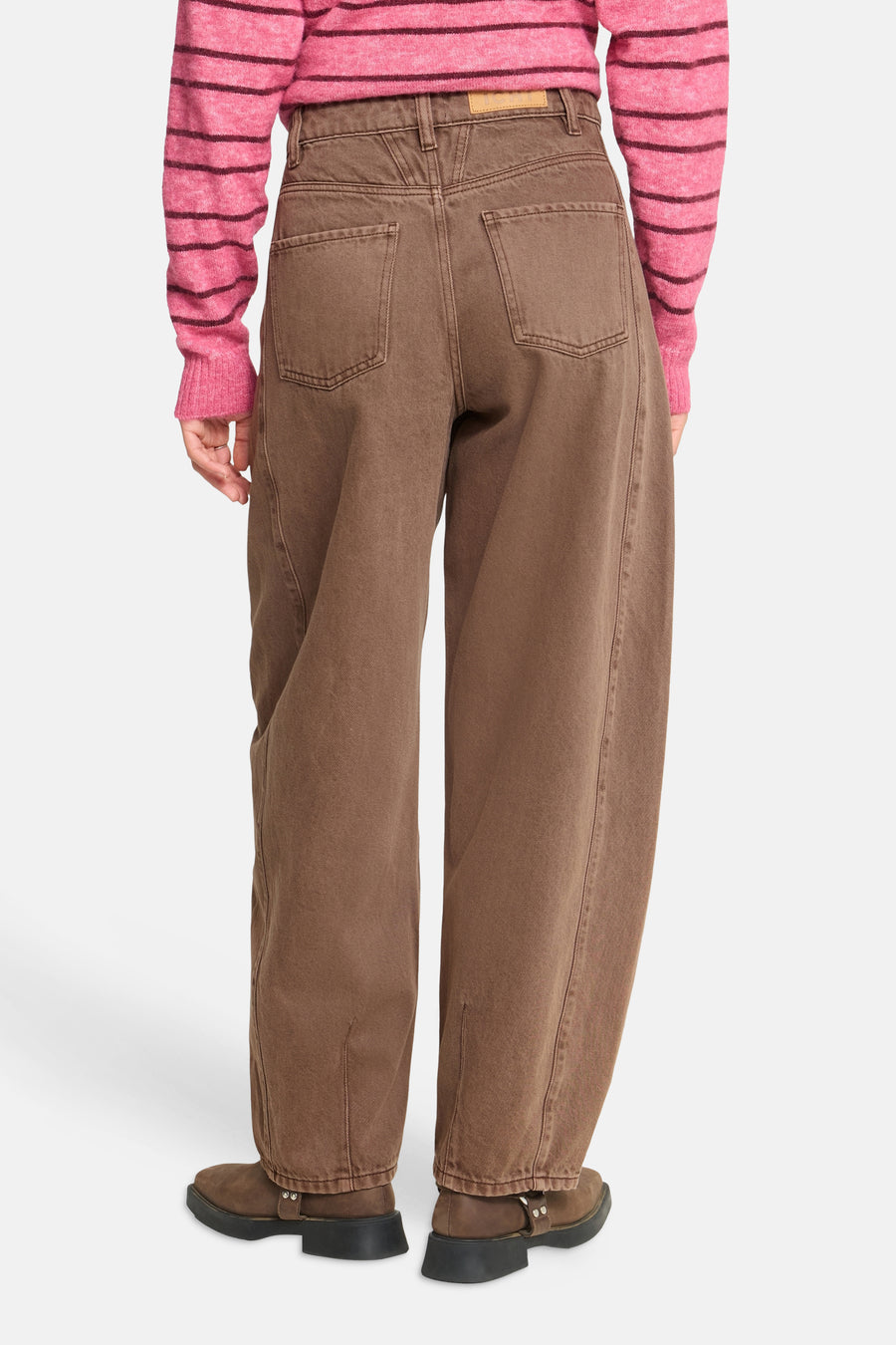 Dames sb seizoensbroek 5pocket brun - ICHI