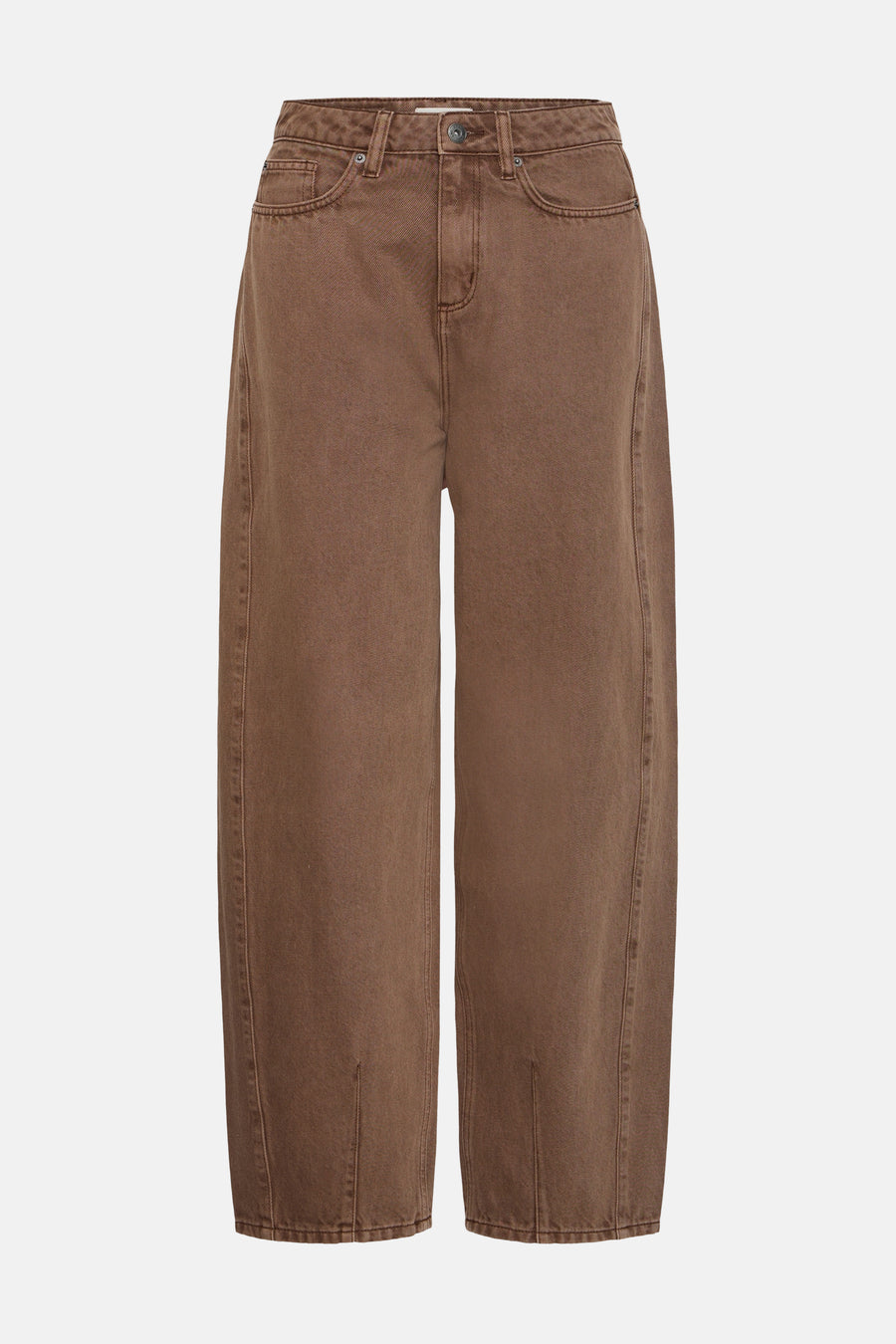 Dames sb seizoensbroek 5pocket brun - ICHI