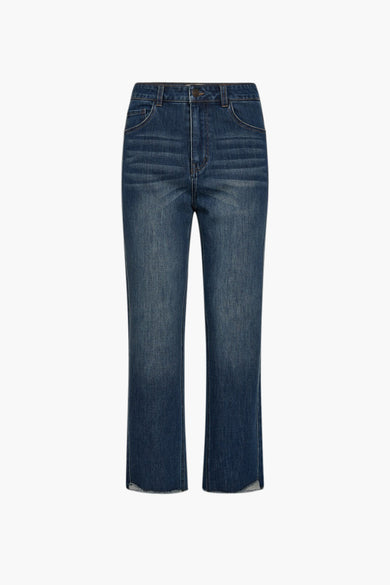 Jeans straight MID BLUE DENIM - FREEQUENT