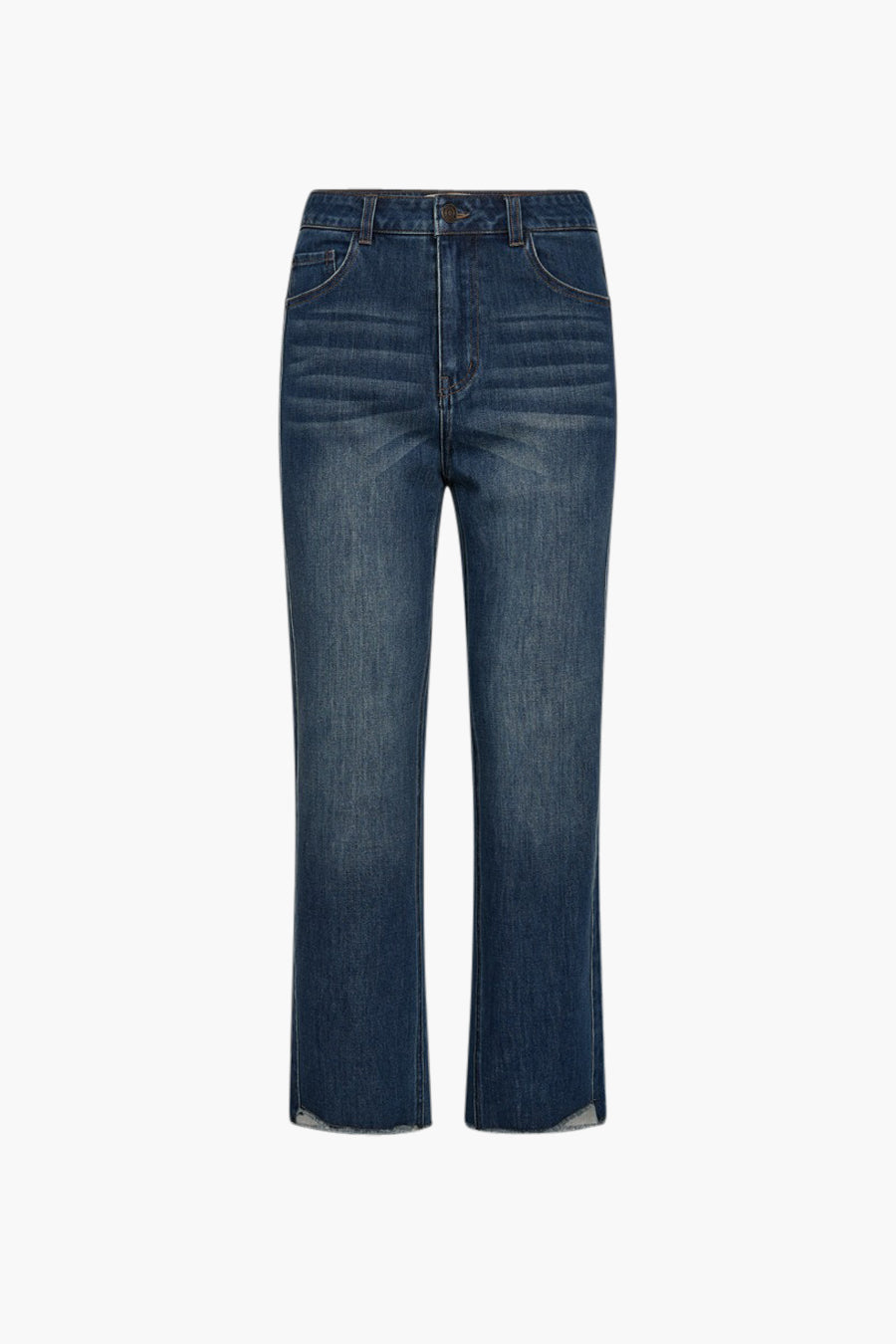 Jeans straight MID BLUE DENIM - FREEQUENT