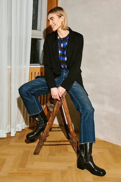 Jeans straight MID BLUE DENIM - FREEQUENT