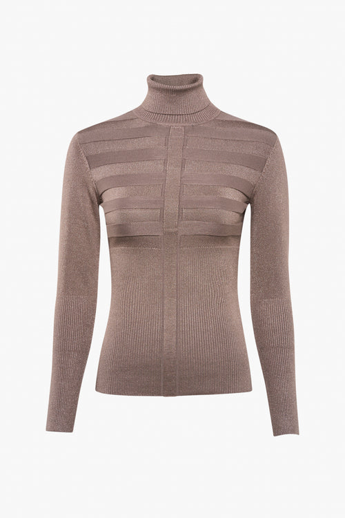 Pull col montant Brun - Morgan de Toi