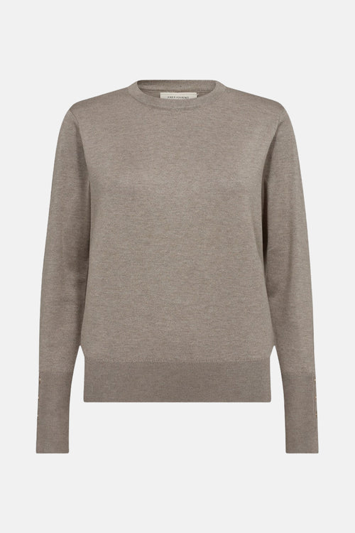 Pull col rond Taupe - FREEQUENT