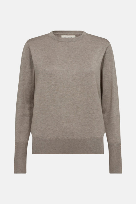 Pull col rond Taupe - FREEQUENT