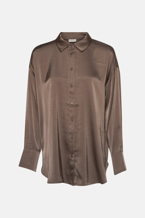 Hemd met lange mouwen - taupe