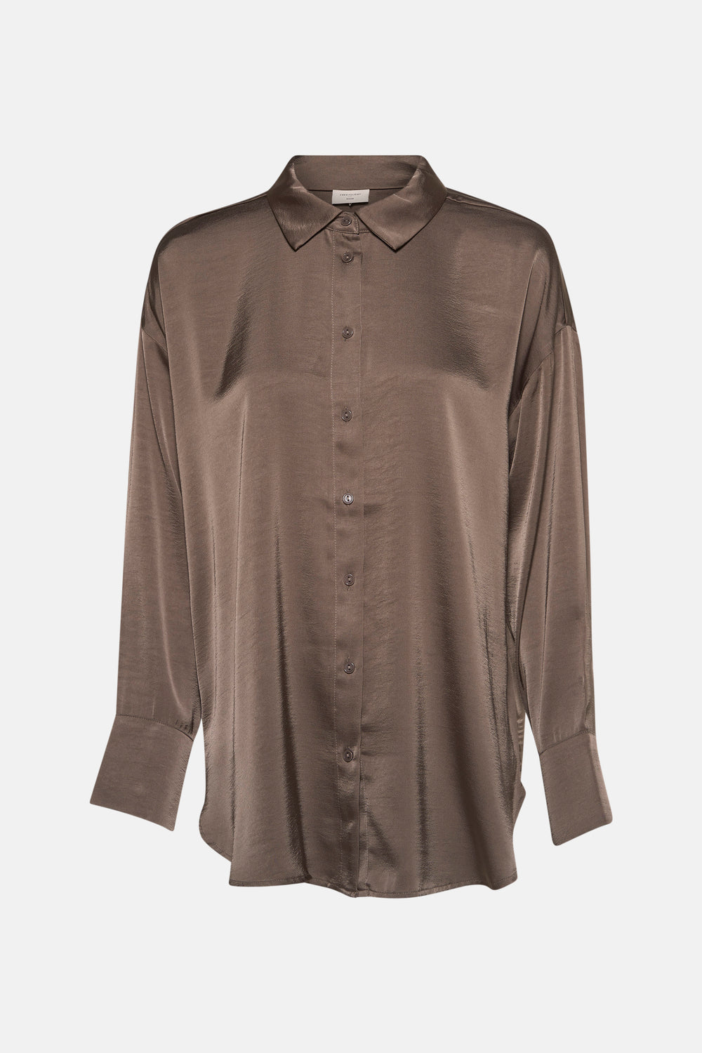 Hemd met lange mouwen - taupe