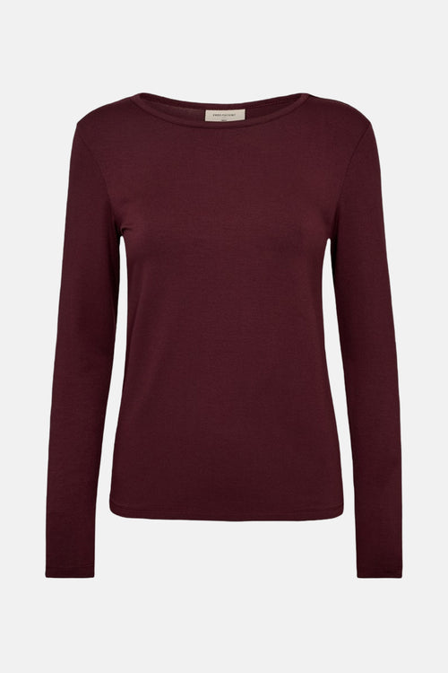 T-shirt met lange mouwen - Bordeaux