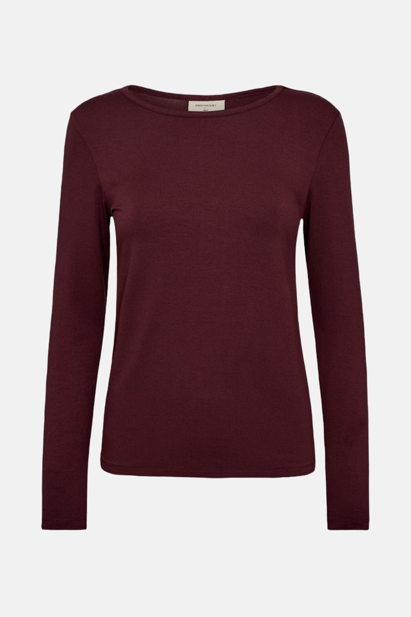 T-shirt met lange mouwen - Bordeaux