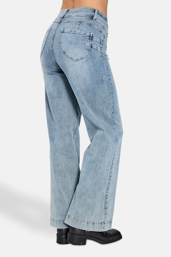 Jean large LIGHT BLUE DENIM - FREEQUENT