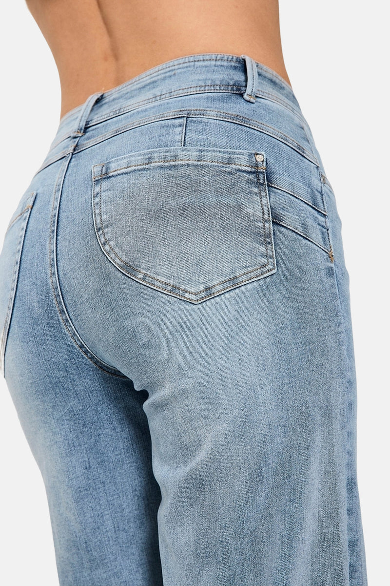 Jeans wide light blue denim - FREEQUENT