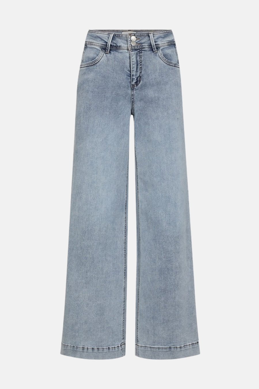 LOPEZ JEANS WIDE - light blue denim