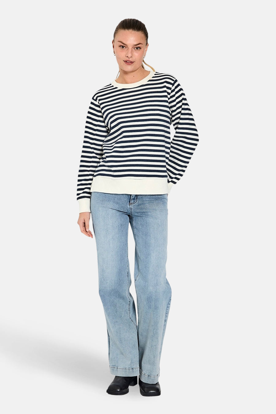 LOPEZ JEANS WIDE - light blue denim