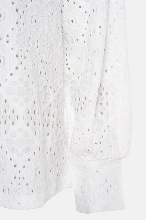 Blouse à manches longues - Blanc