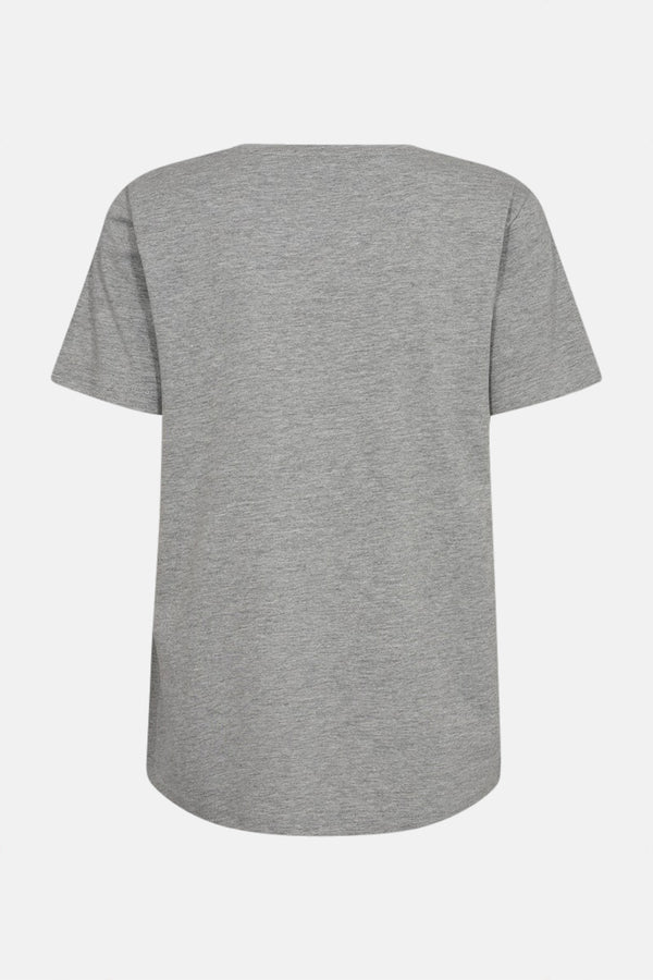 Top uni manches courtes Gris - FREEQUENT