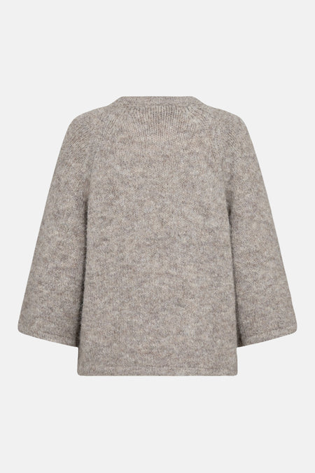 Pull O-hals - taupe