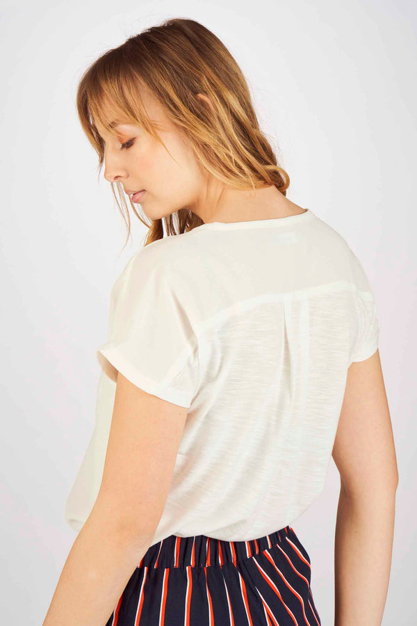 Chemisier (manches courtes) Blanc - Fransa®