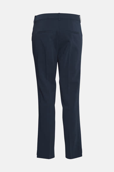 Pantalon chino bleu marine de Fransa, avec poches arrière passepoilées et coupe ajustée.