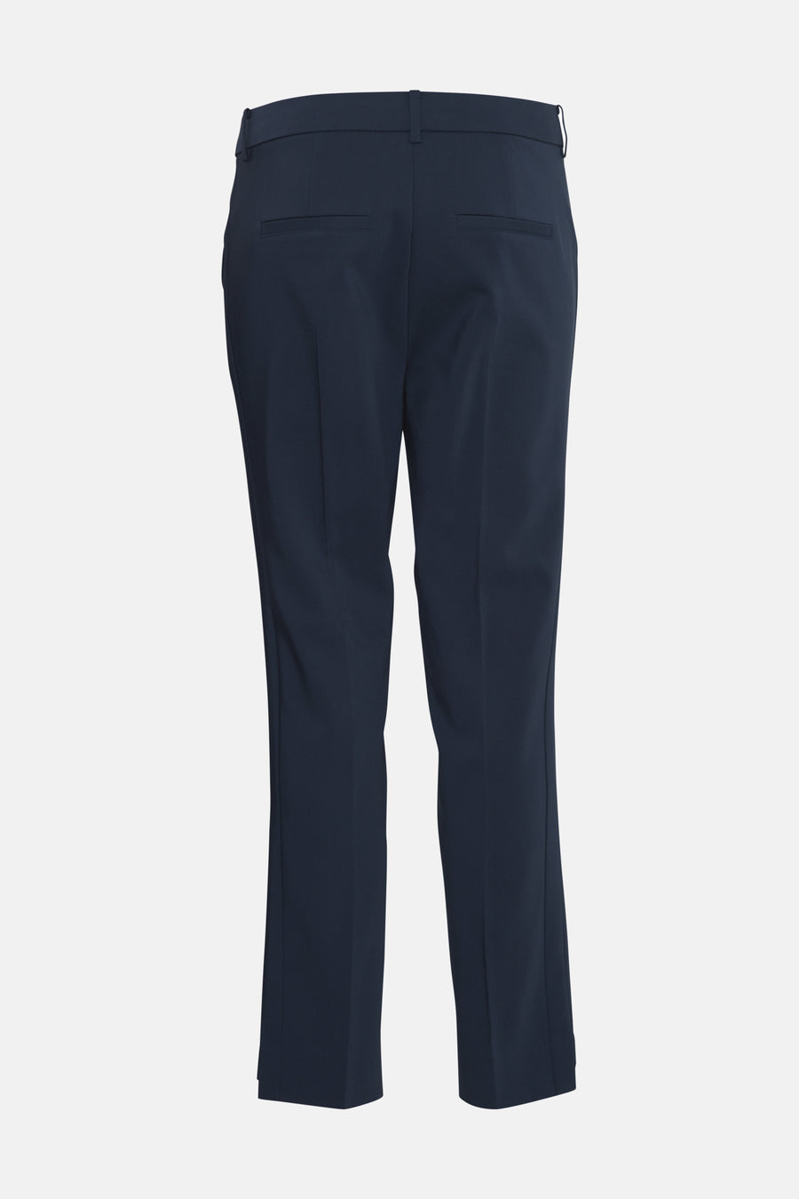Pantalon chino bleu marine de Fransa, avec poches arrière passepoilées et coupe ajustée.