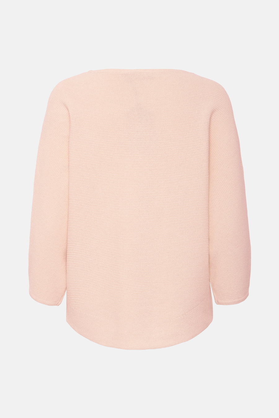 Pull rose à col rond de Fransa, en maille texturée.