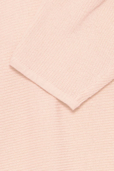 Pull à col rond rose de Fransa, en tricot texturé.