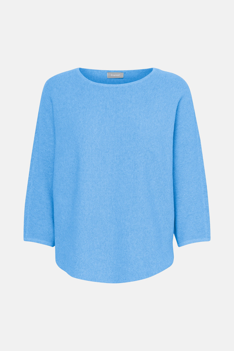 Pull col rond Bleu - Fransa®