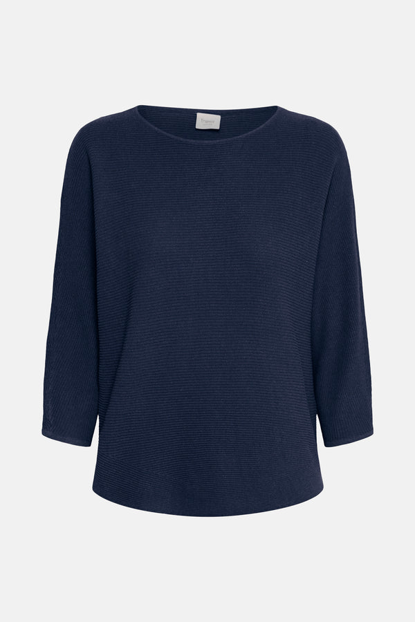 Pull col rond Bleu - Fransa®
