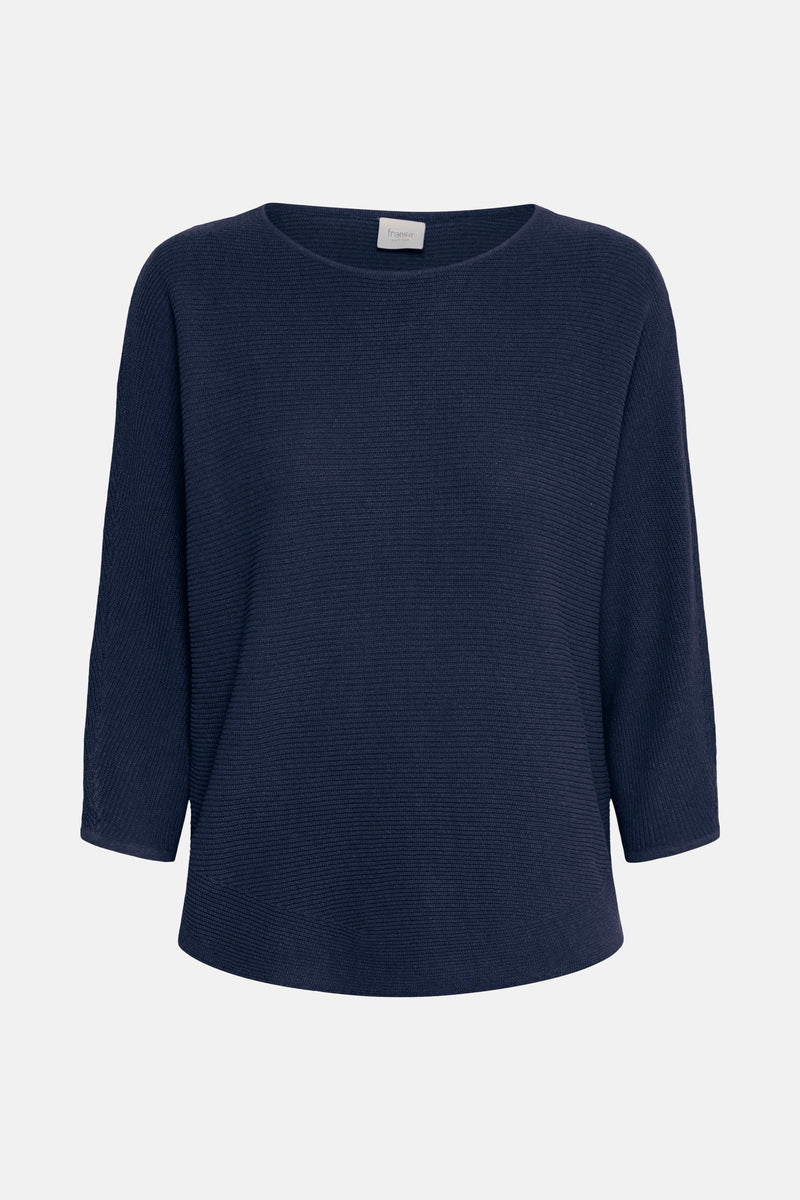 Pull col rond Bleu - Fransa®