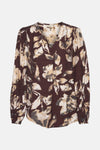 Blouse à manches longues - Multicolore