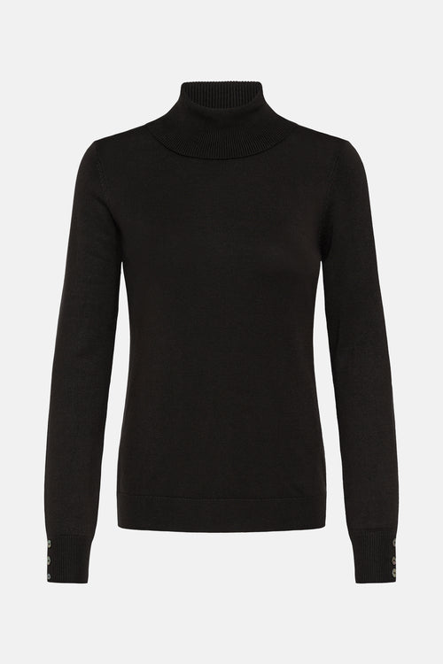 Pull col montant Noir - Fransa®