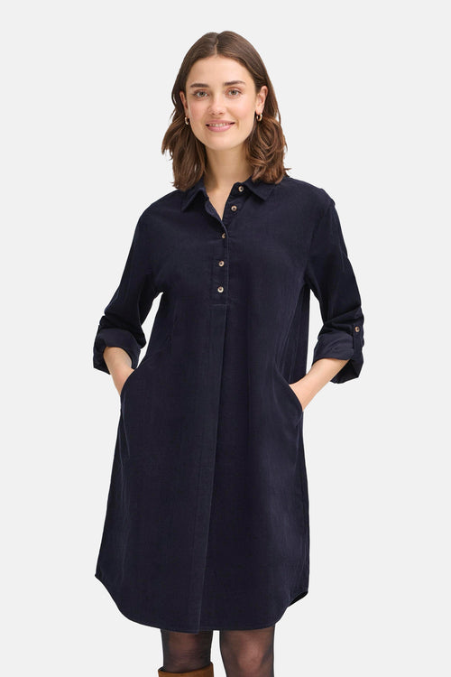 Kleedje met lange mouwen - blauw