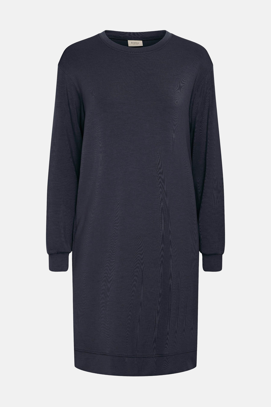 Sweat-shirt bleu de Fransa, avec manches longues et coupe droite sur un fond clair.
